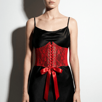 Luna Rune Elasticity: 65 to 90 cm Lace-Up Hook-Eye Corset Belt