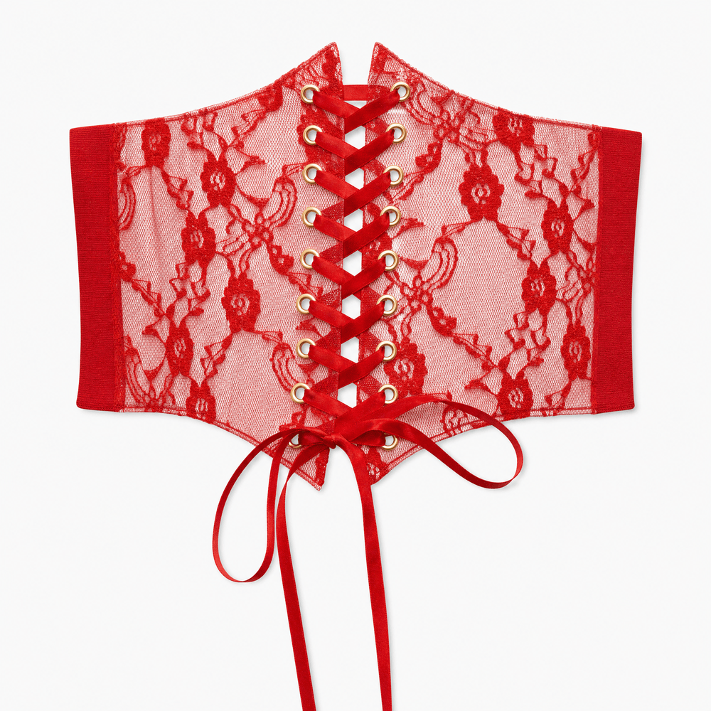 Luna Rune Elasticity: 65 to 90 cm Lace-Up Hook-Eye Corset Belt