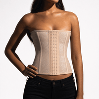 Luna Rune Floral Boned Hook-Eye Waist Trainer