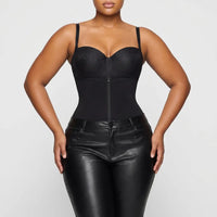 Luna Rune High-Waist Strapped Shaping Bodysuit