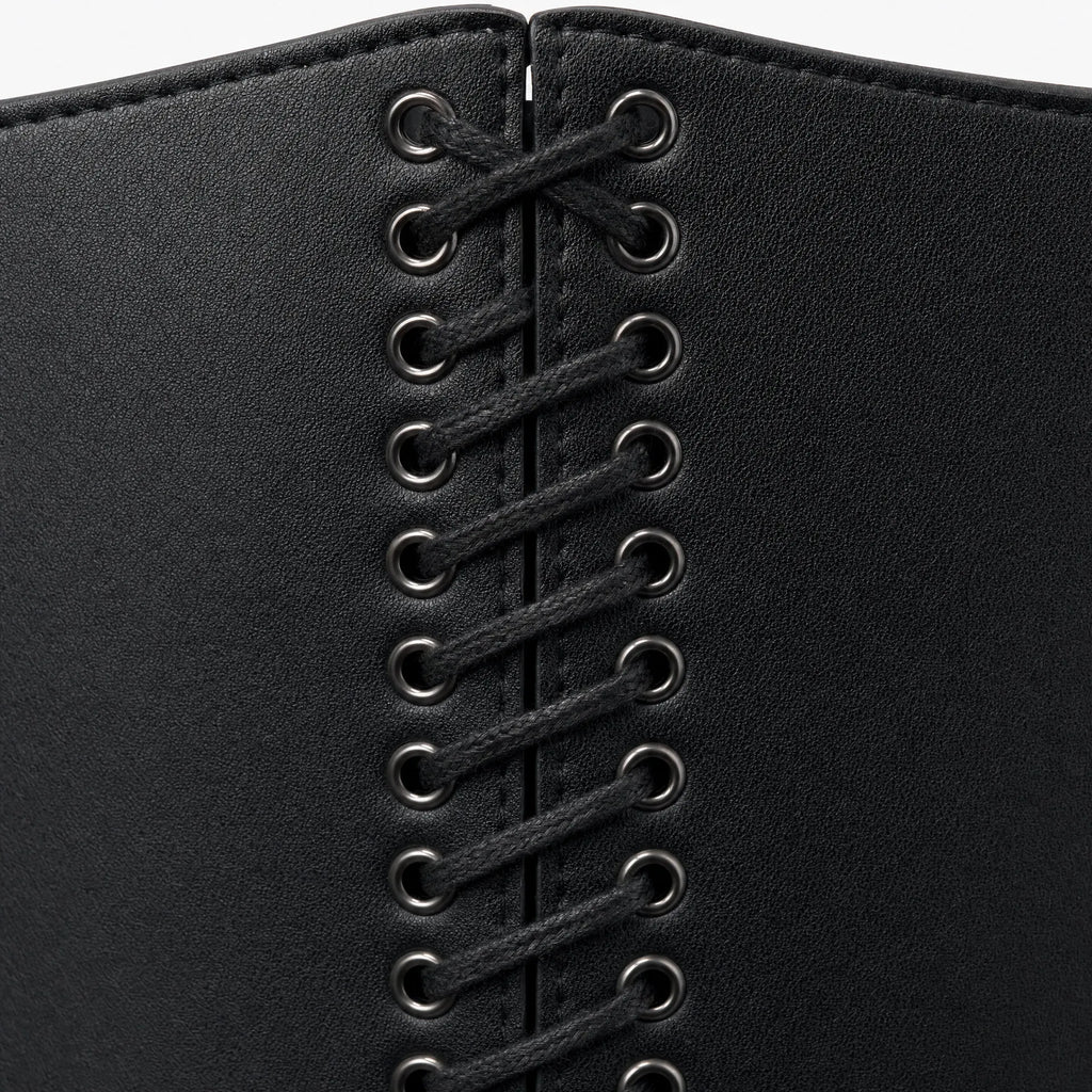Luna Rune Leather Waist Corset Belt