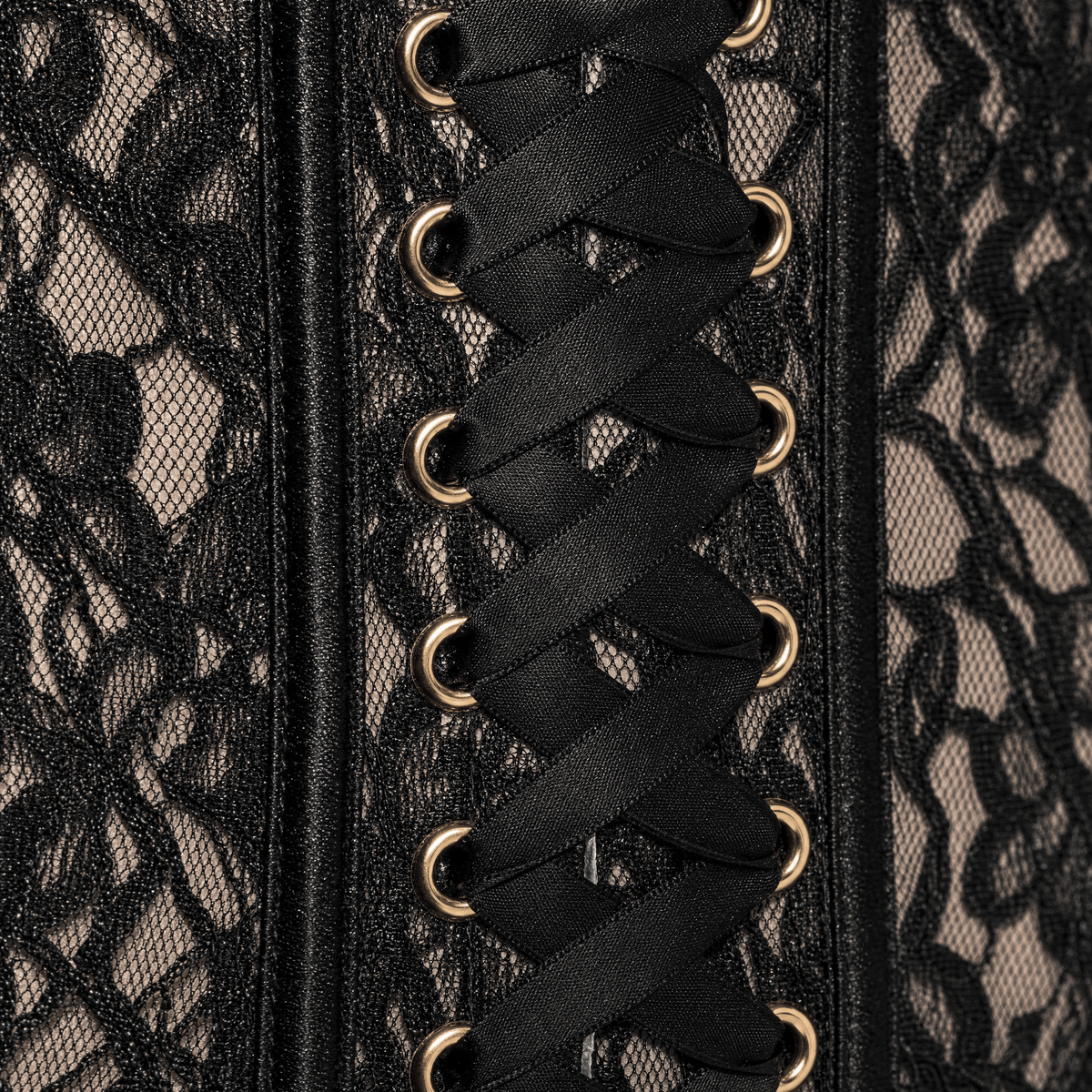 Luna Rune Ony Size (70-90cm) Structured Boned Lace-Up Corset Belt