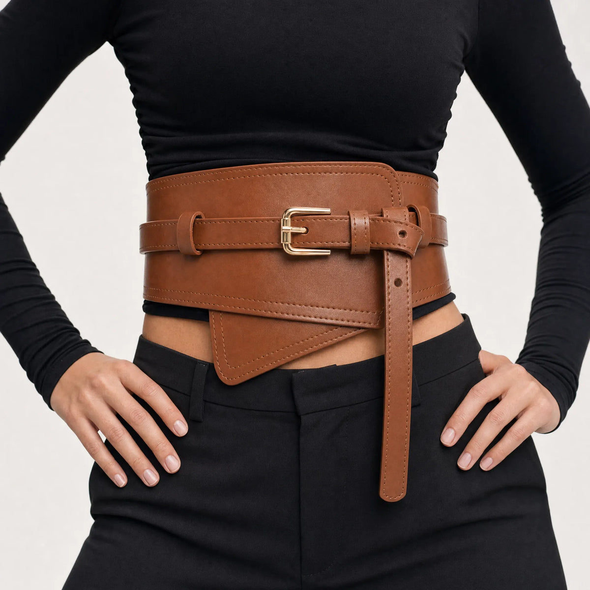 Luna Rune Ony Size (83-98cm) Medieval Underbust Lace-Up Corset Belt