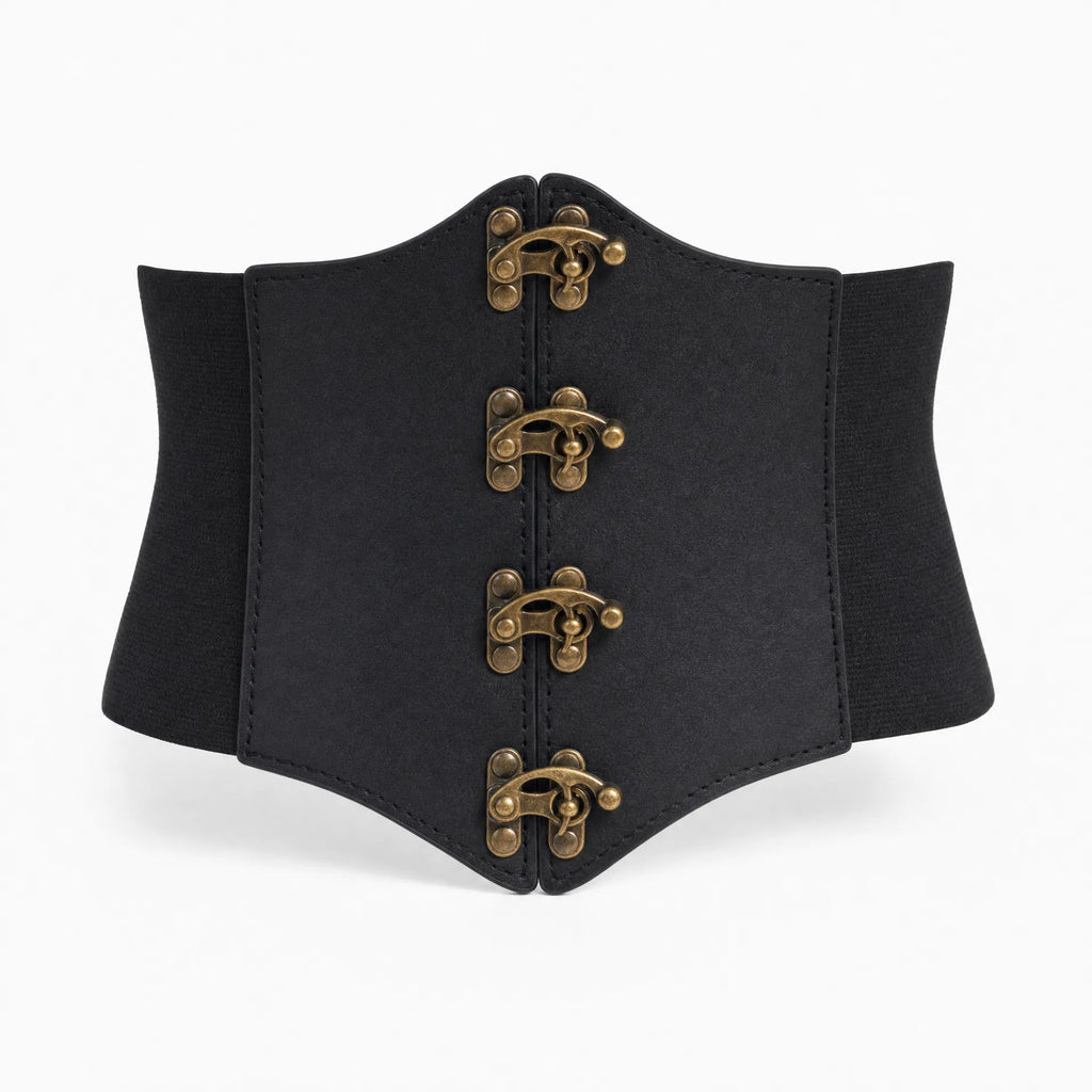 Luna Rune S Wide Retro Hook-Eye Corset Belt