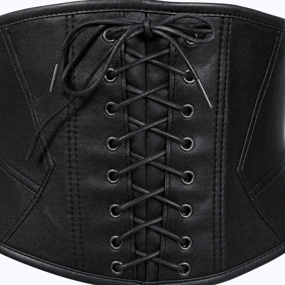 Luna Rune Wide Boned Lace-Up Corset Belt