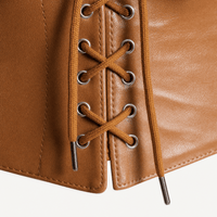 Luna Rune Wide Lace-Up Structured Corset Belt