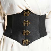 Luna Rune Wide Retro Hook-Eye Corset Belt