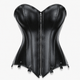 Luna Rune XS Boned Lace-Up Leather Corset