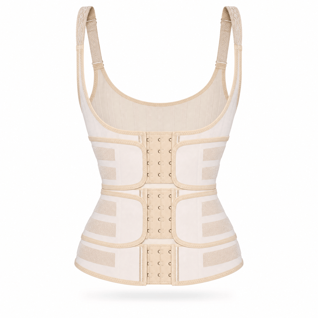 Luna Rune XS / White Adjustable Hook-Eye Waist Trainer