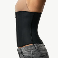 Luna Rune Zip-Up Boned Wasp-Waist Trainer