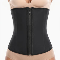 Luna Rune Zip-Up Boned Wasp-Waist Trainer