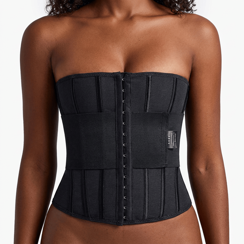 Luna Rune Zip-Up Hook-Eye Boned Waist Trainer