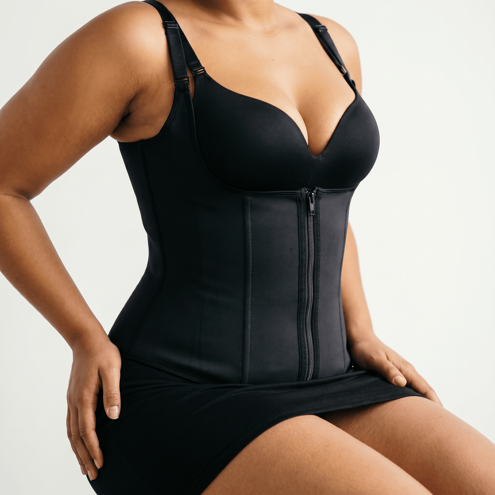 Luna Rune Zip-Up Hook-Eye Slimming Waist Trainer