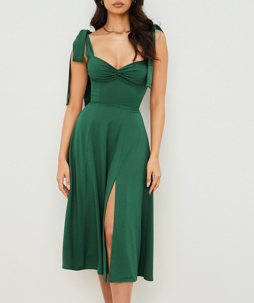 Robe Corset Vert Sauge