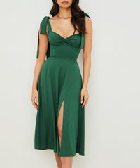 Robe Corset Vert Sauge