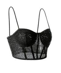 Top Corset Bustier Noir