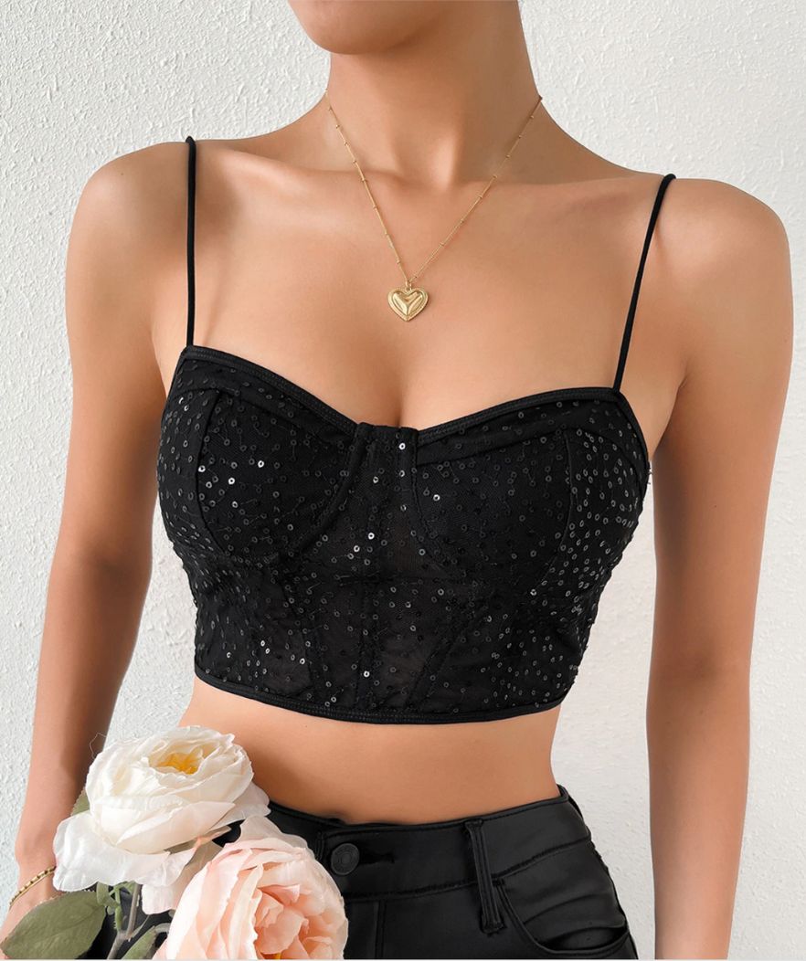 Top Corset Bustier Noir
