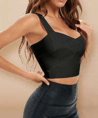 Top Corset Noir Femme